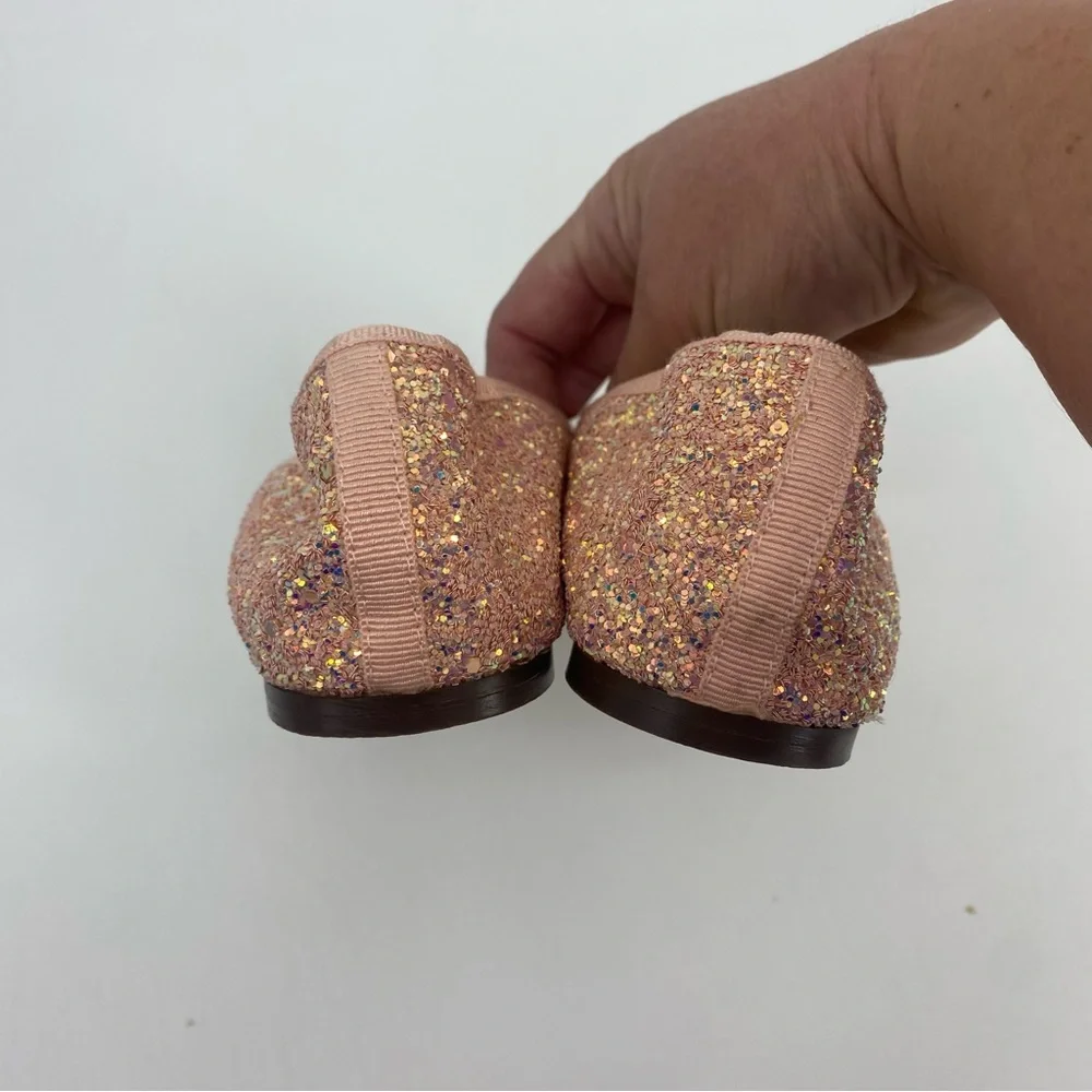 J. Crew Glittery Classic Ballet Flats Size 8 - Picture 4 of 6